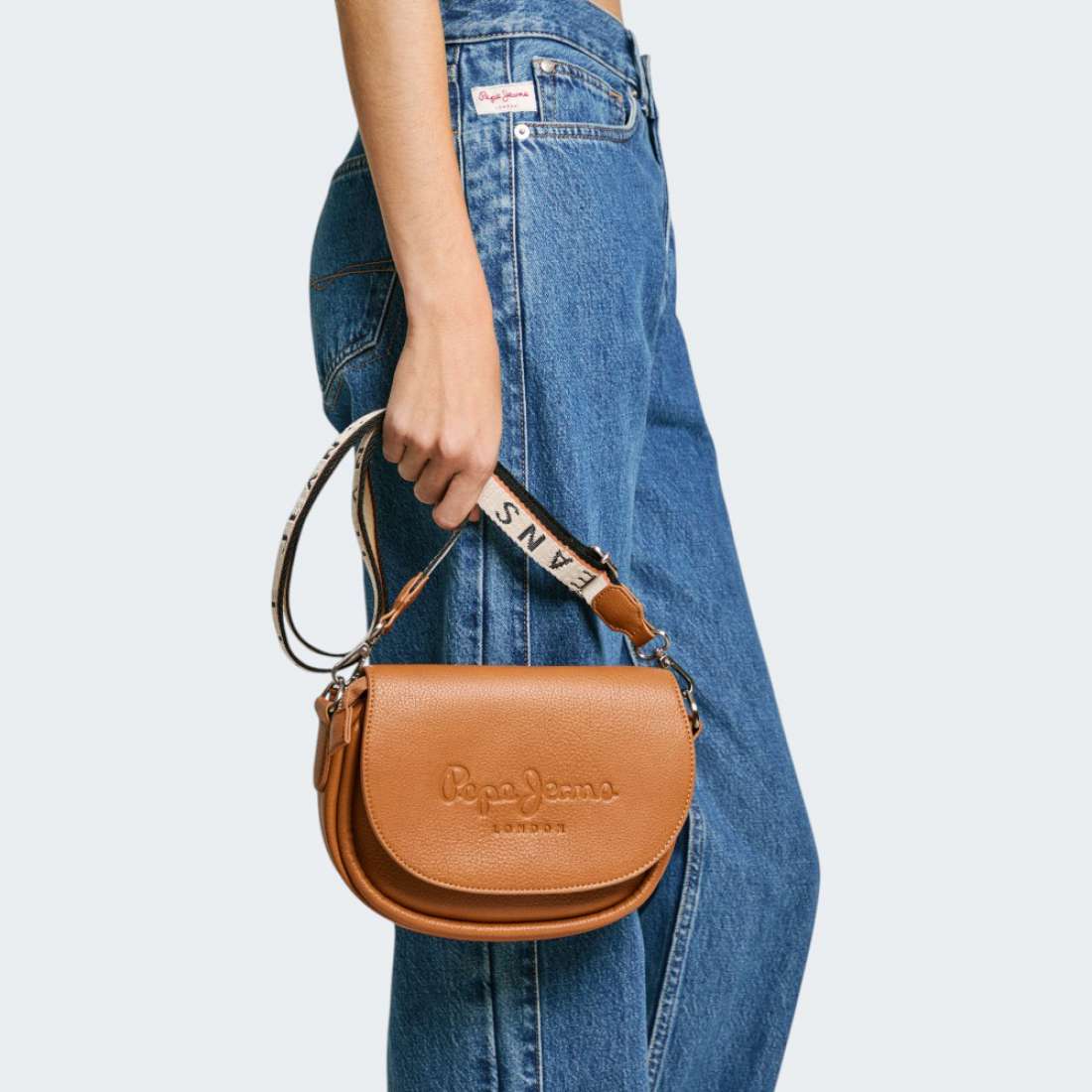 MALA PEPE JEANS CRISHA TOBACCO