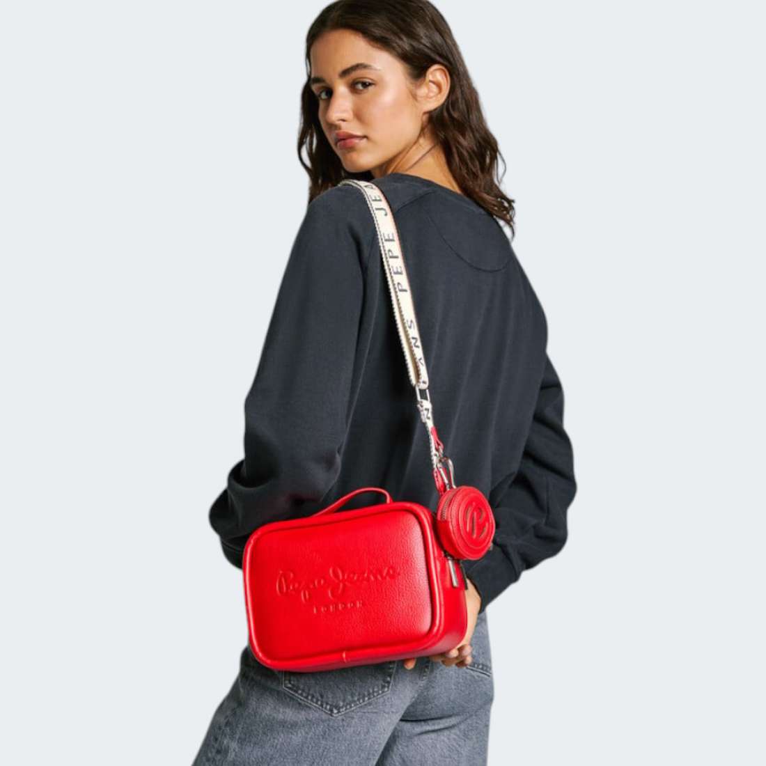 MALA PEPE JEANS BASSY RED