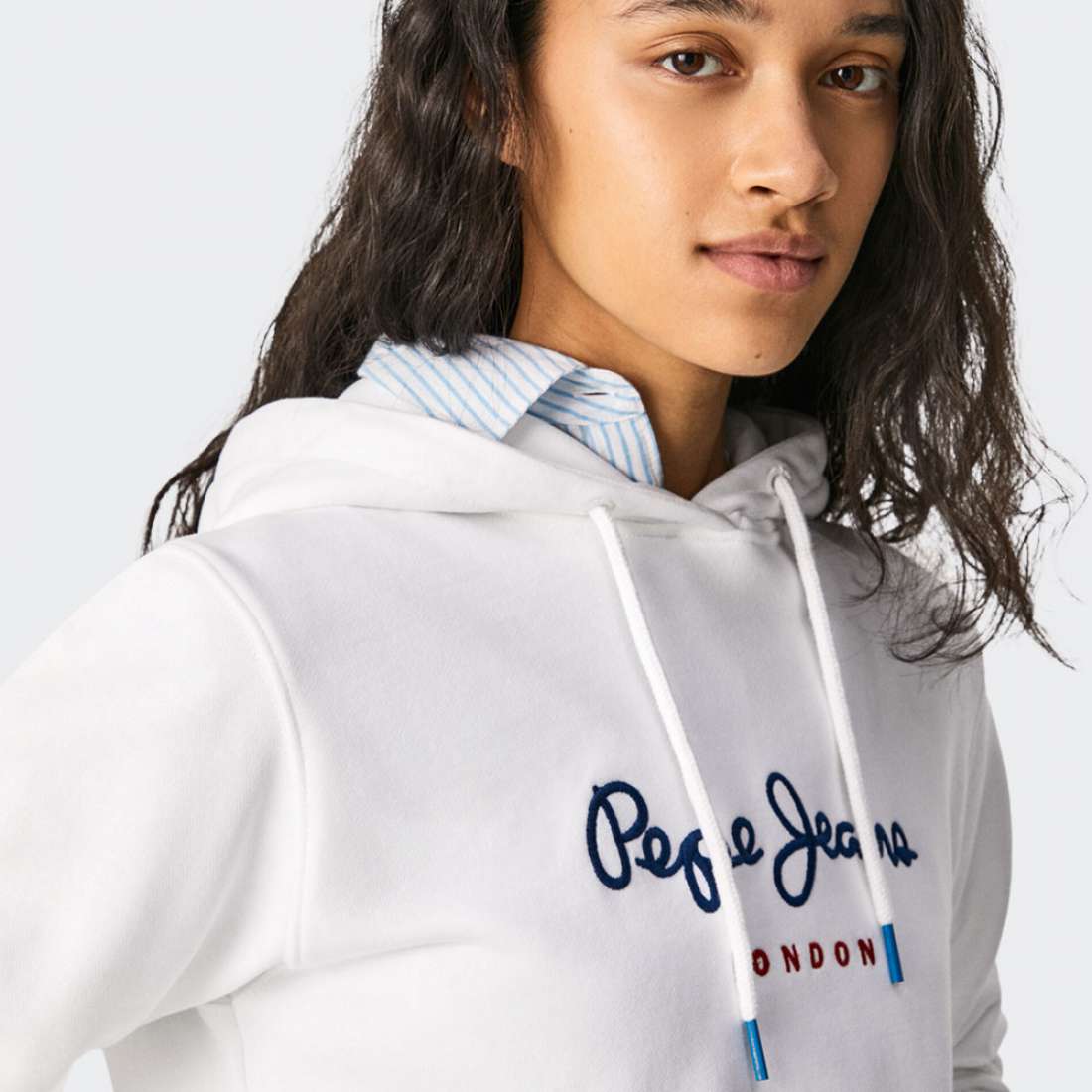 HOODIE PEPE JEANS CALISTA WHITE