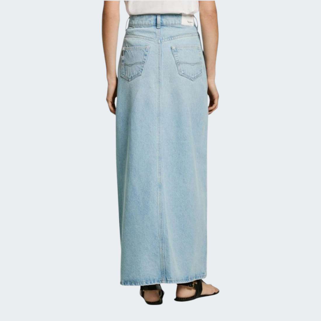 SAIA PEPE JEANS MAXI HW STUD DENIM/RE