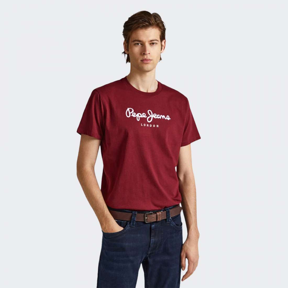 TSHIRT PEPE JEANS EGGO BURGUND