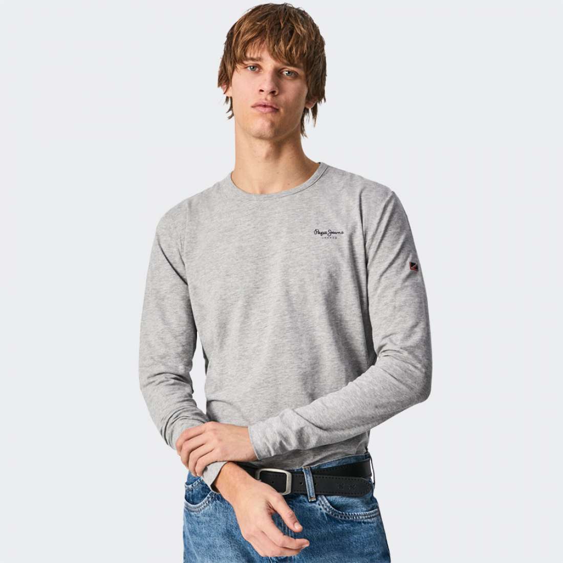 LONGSLEEVE PEPE JEANS ORIGINAL BASIC 2 LONG GREY/MARL