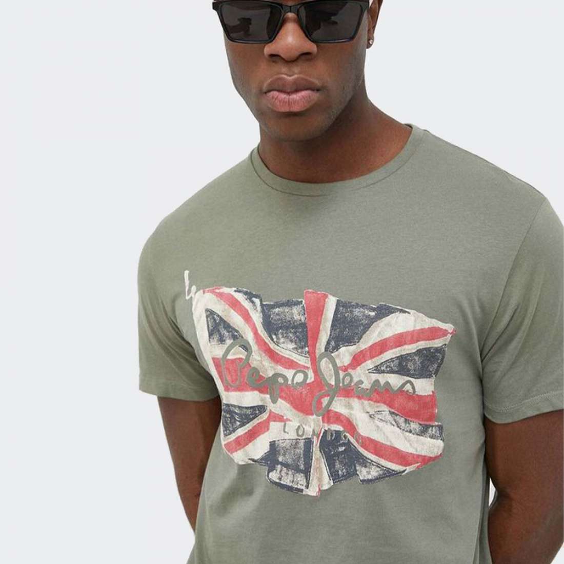 TSHIRT PEPE JEANS FLAG LOGO CASTING