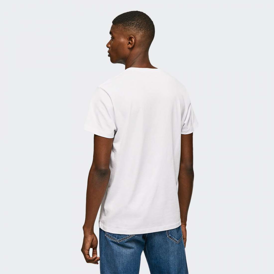 TSHIRT PEPE JEANS FLAG LOGO WHITE