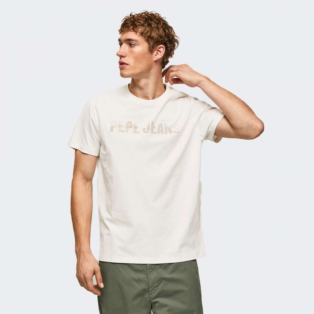 TSHIRT PEPE JEANS RIBALDO OFF WHITE