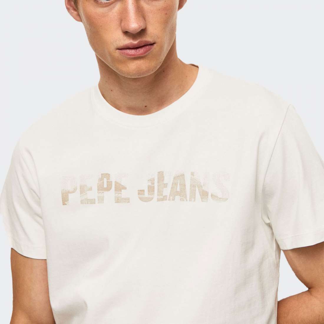 TSHIRT PEPE JEANS RIBALDO OFF WHITE