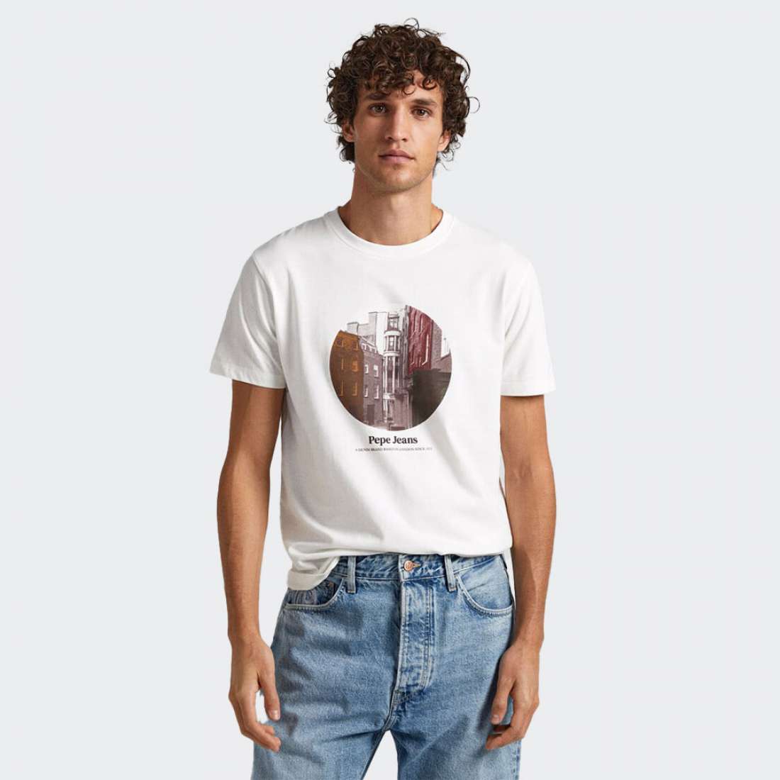 T-SHIRT PEPE JEANS KERVIN OFF WHITE