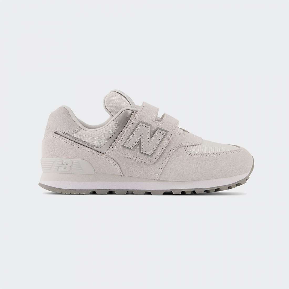 NEW BALANCE 574 K SUMMER FOG/SILVER METTALL