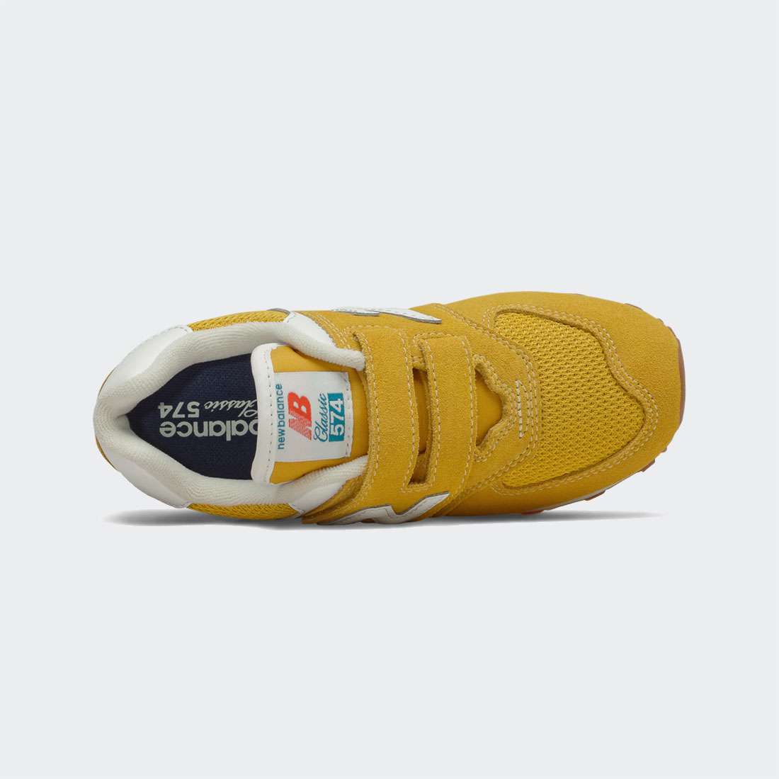 NEW BALANCE 574 VARSITY GOLD/DEEP SKY