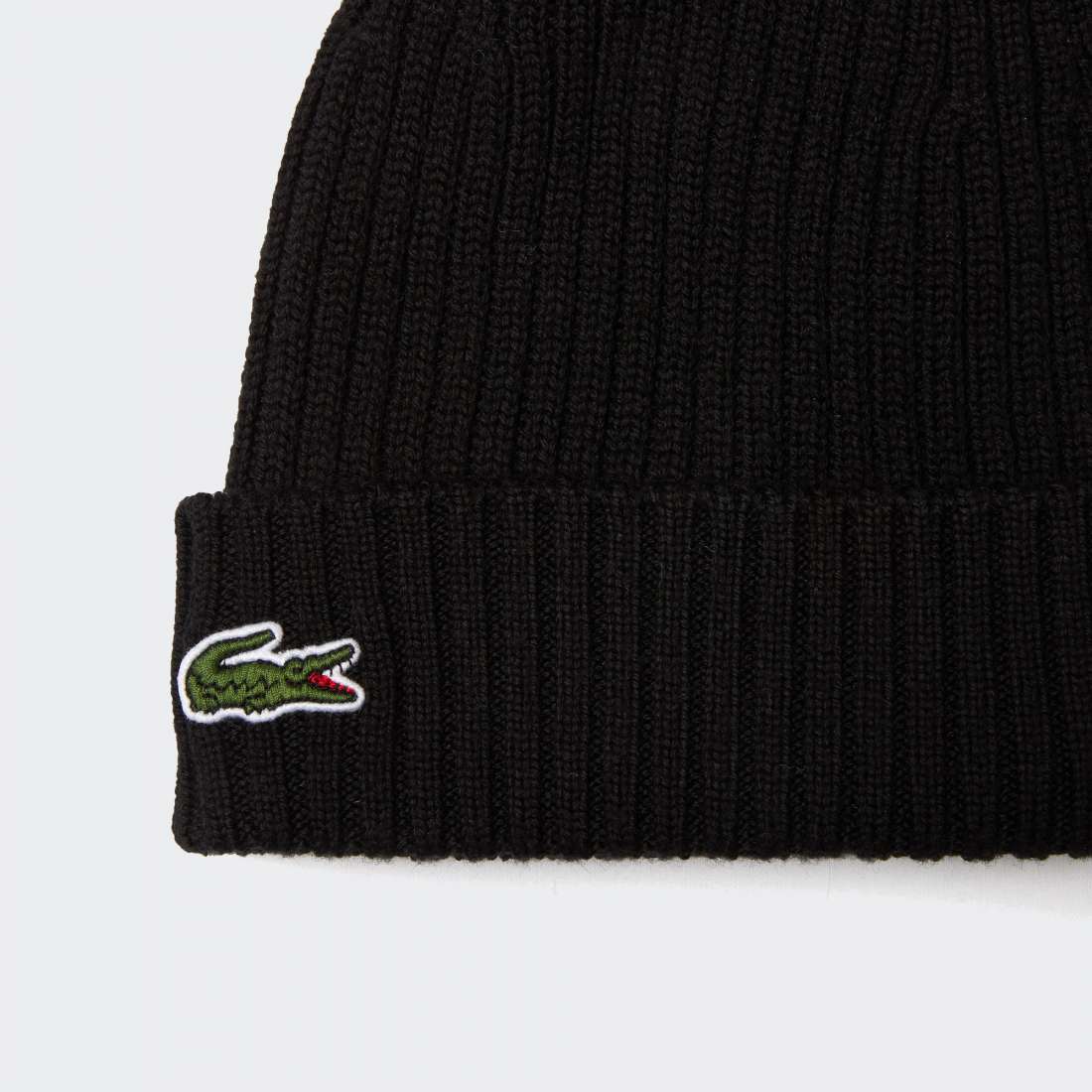 GORRO LACOSTE RIBBED NOIR