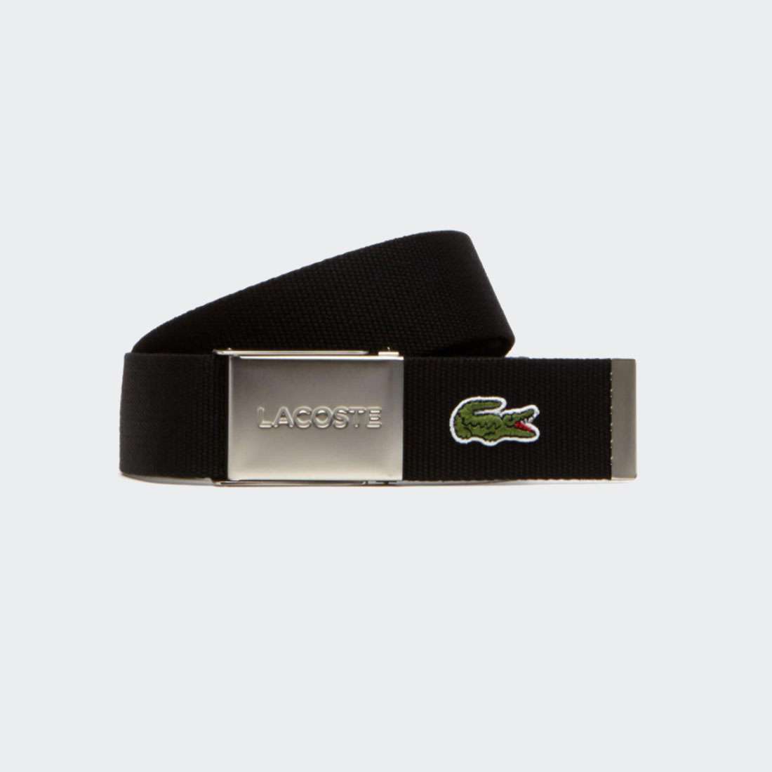 CINTO LACOSTE WEBBING NOIR