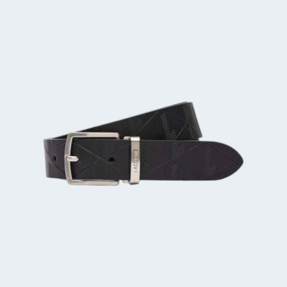 CINTO LACOSTE REVERSIBLE NOIR