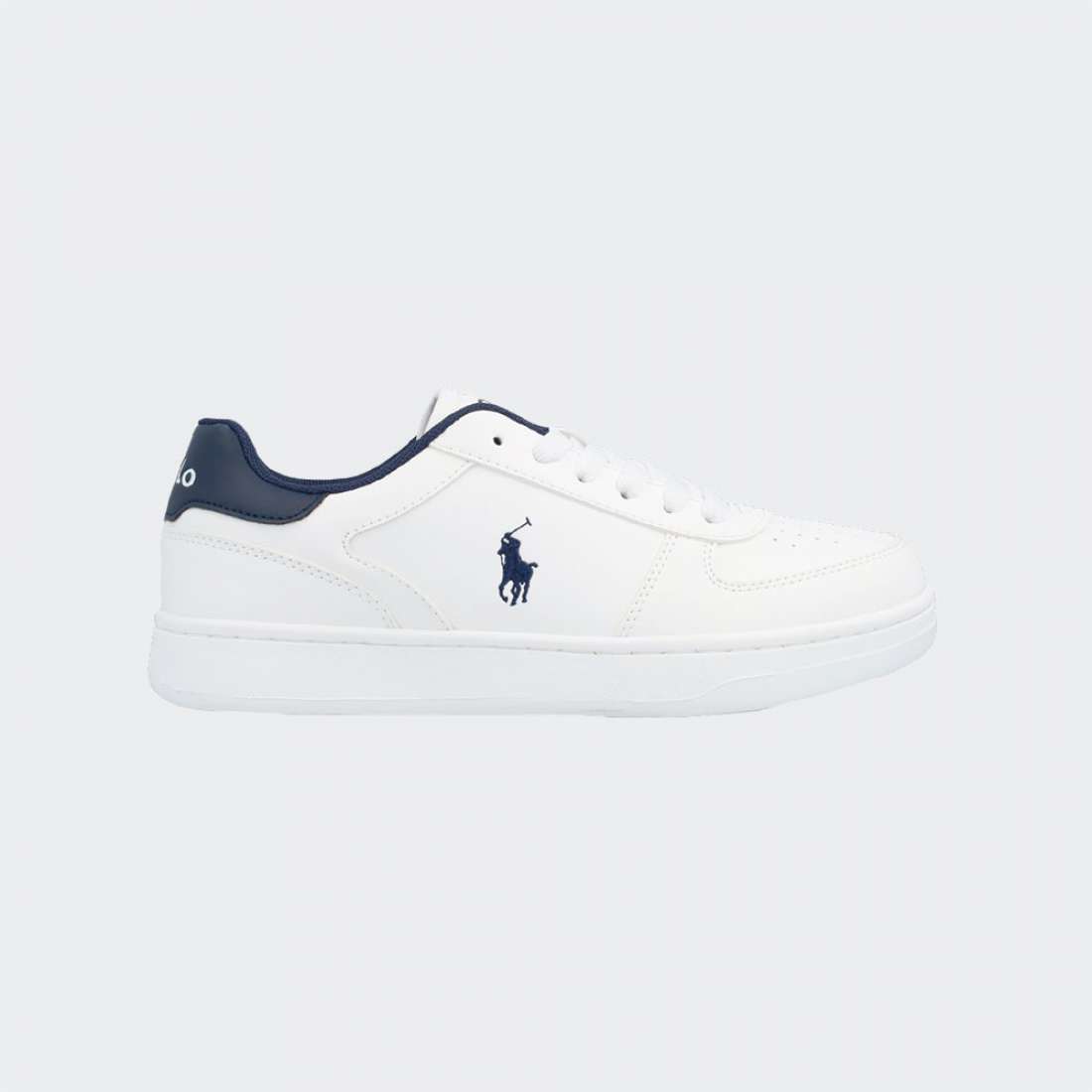 RALPH LAUREN POLO COURT WHITE SMOOTH/NAVY/NAVY