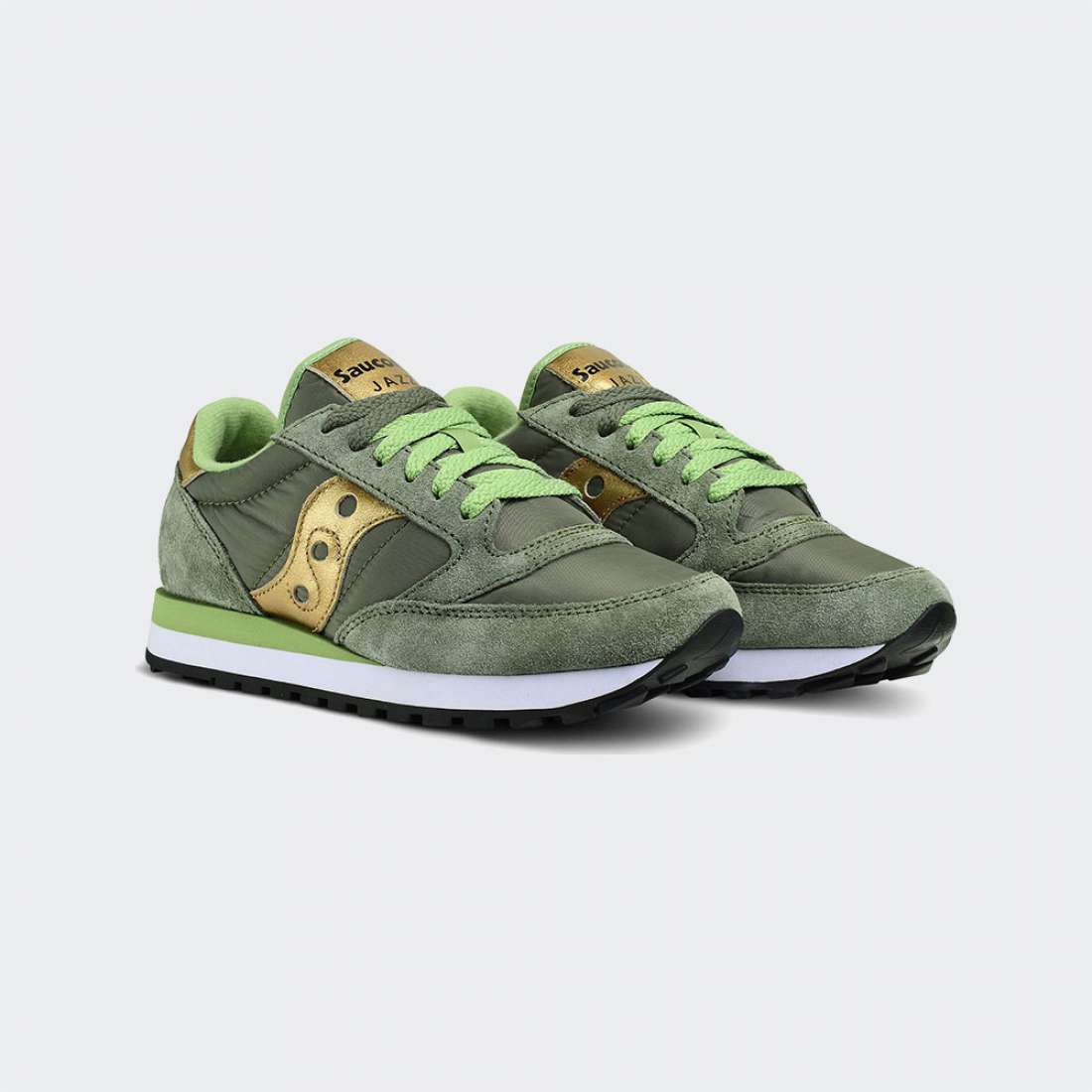 SAUCONY JAZZ ORIGINAL W OLIVE/GOLD