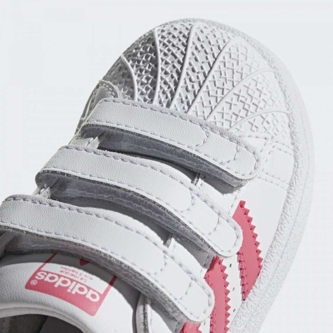 ADIDAS SUPERSTAR CF I WHITE/PINK