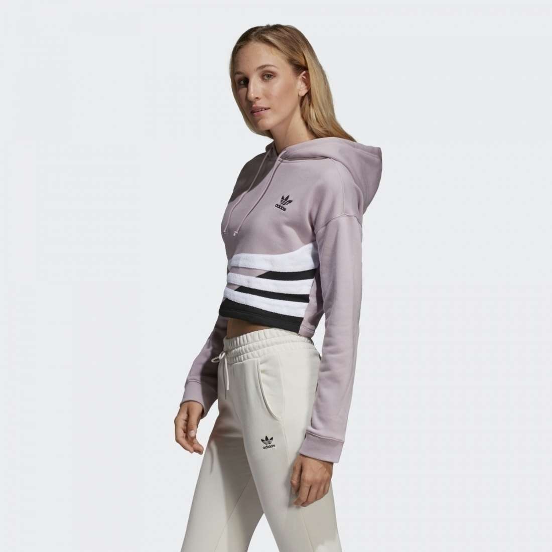 HOODIE ADIDAS CROPPED PURPLE