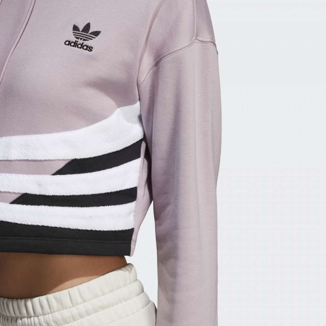 HOODIE ADIDAS CROPPED PURPLE