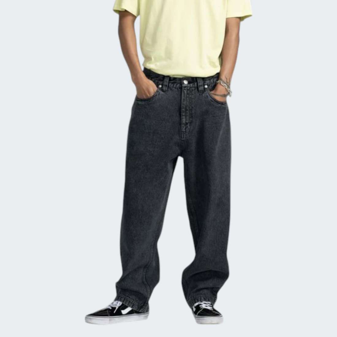 CALÇAS SANTA CRUZ PANT BIG WASHED BLACK