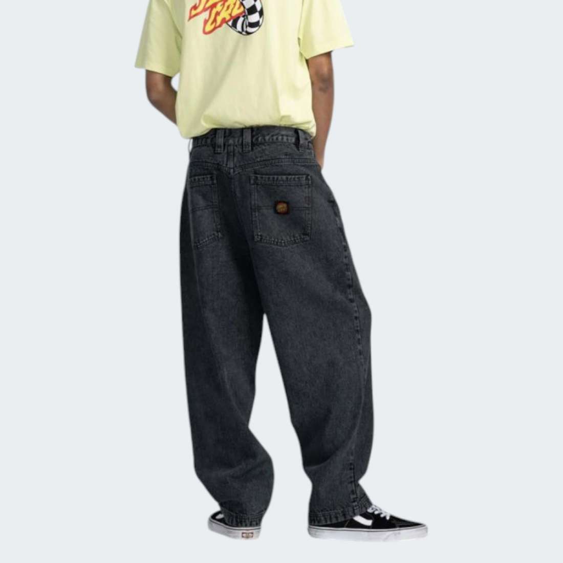 CALÇAS SANTA CRUZ PANT BIG WASHED BLACK