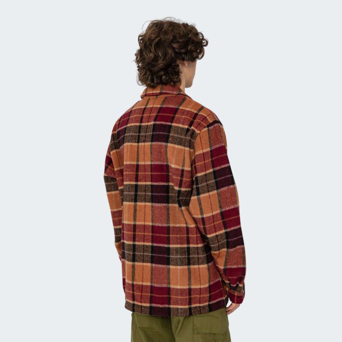 CAMISA SANTA CRUZ LODGE BURNT ORANGE CHECK