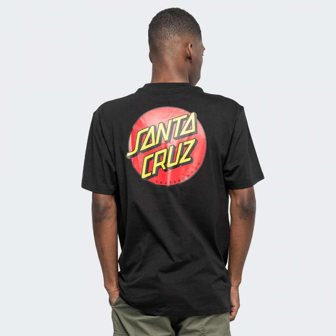 TSHIRT SANTA CRUZ CLASSIC DOT CHEST BLACK