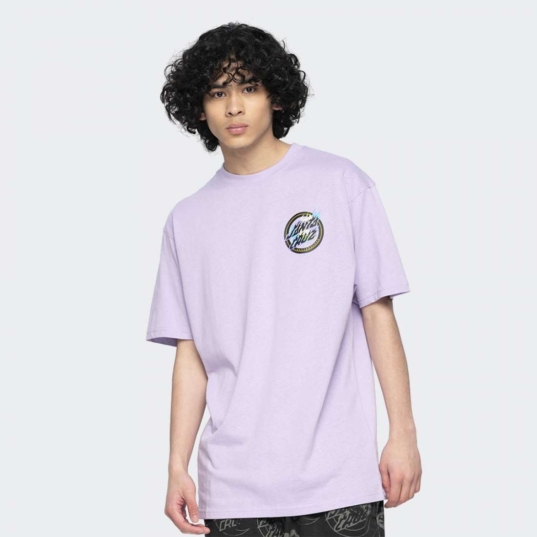 TSHIRT SANTA CRUZ HOLO FLAMED DOT DIGITAL LAVENDER