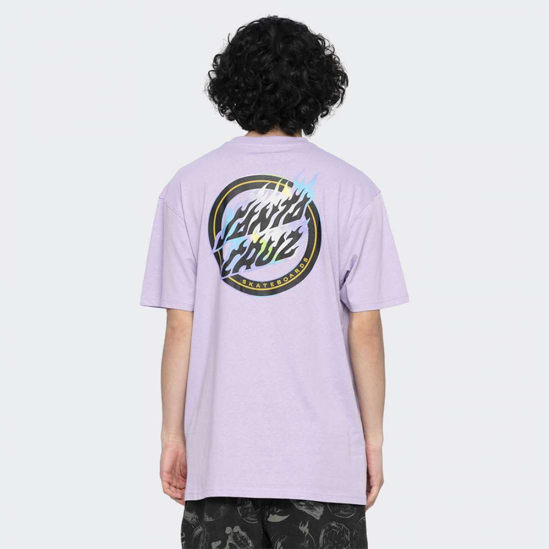 TSHIRT SANTA CRUZ HOLO FLAMED DOT DIGITAL LAVENDER