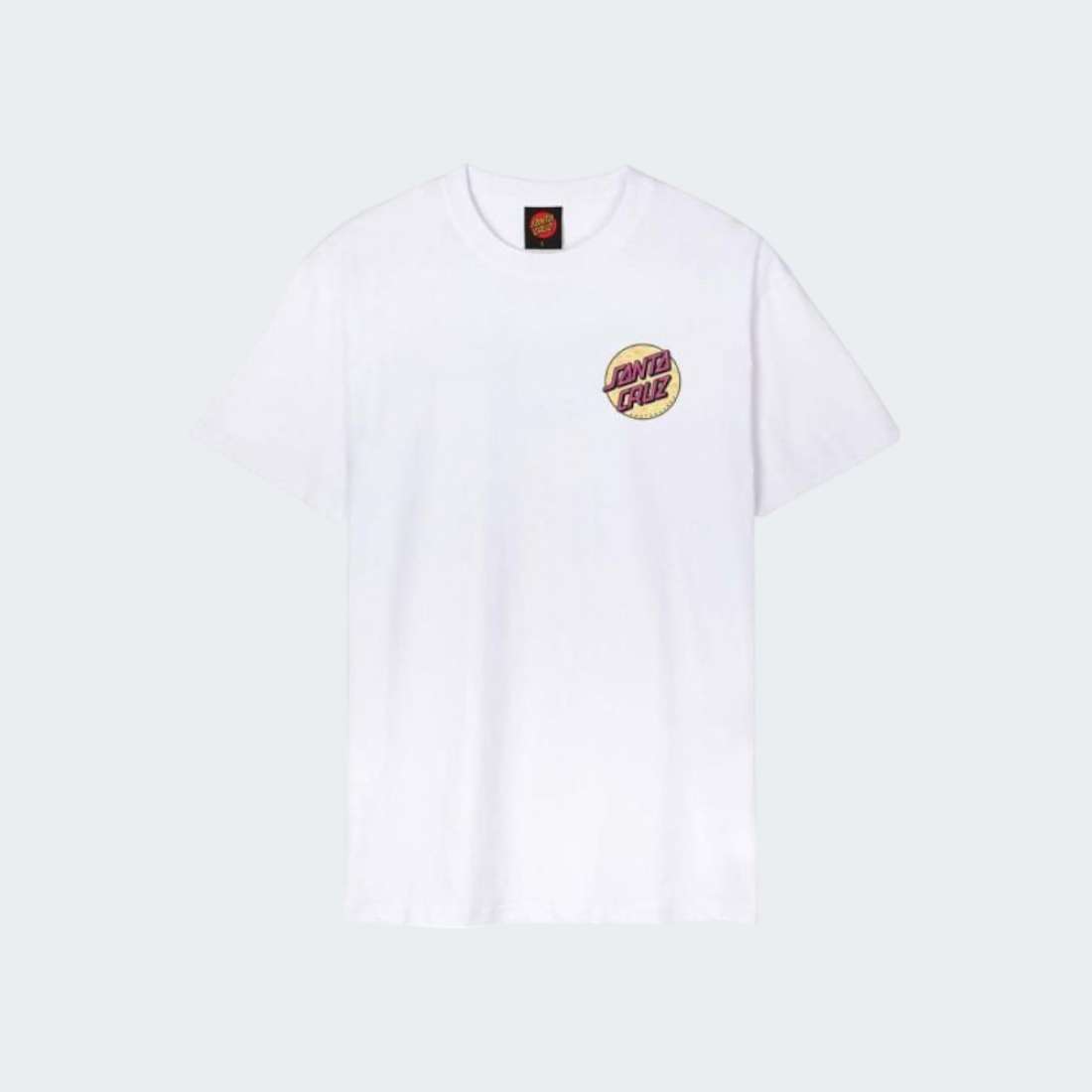 TSHIRT SANTA CRUZ WAGON DOT CHEST WHITE