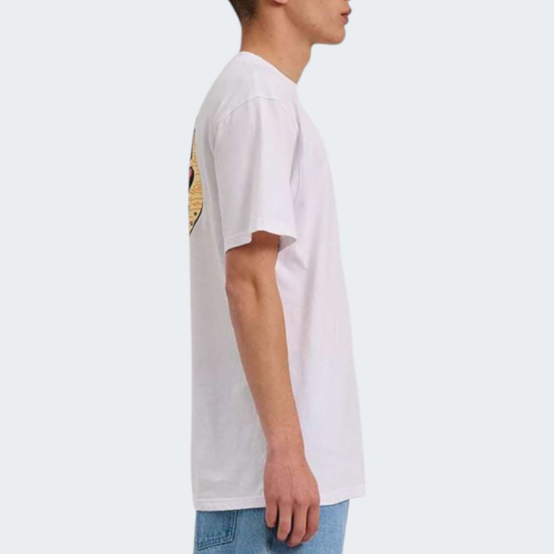 TSHIRT SANTA CRUZ WAGON DOT CHEST WHITE