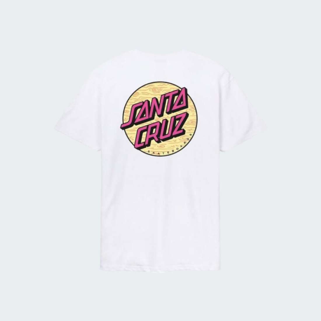 TSHIRT SANTA CRUZ WAGON DOT CHEST WHITE