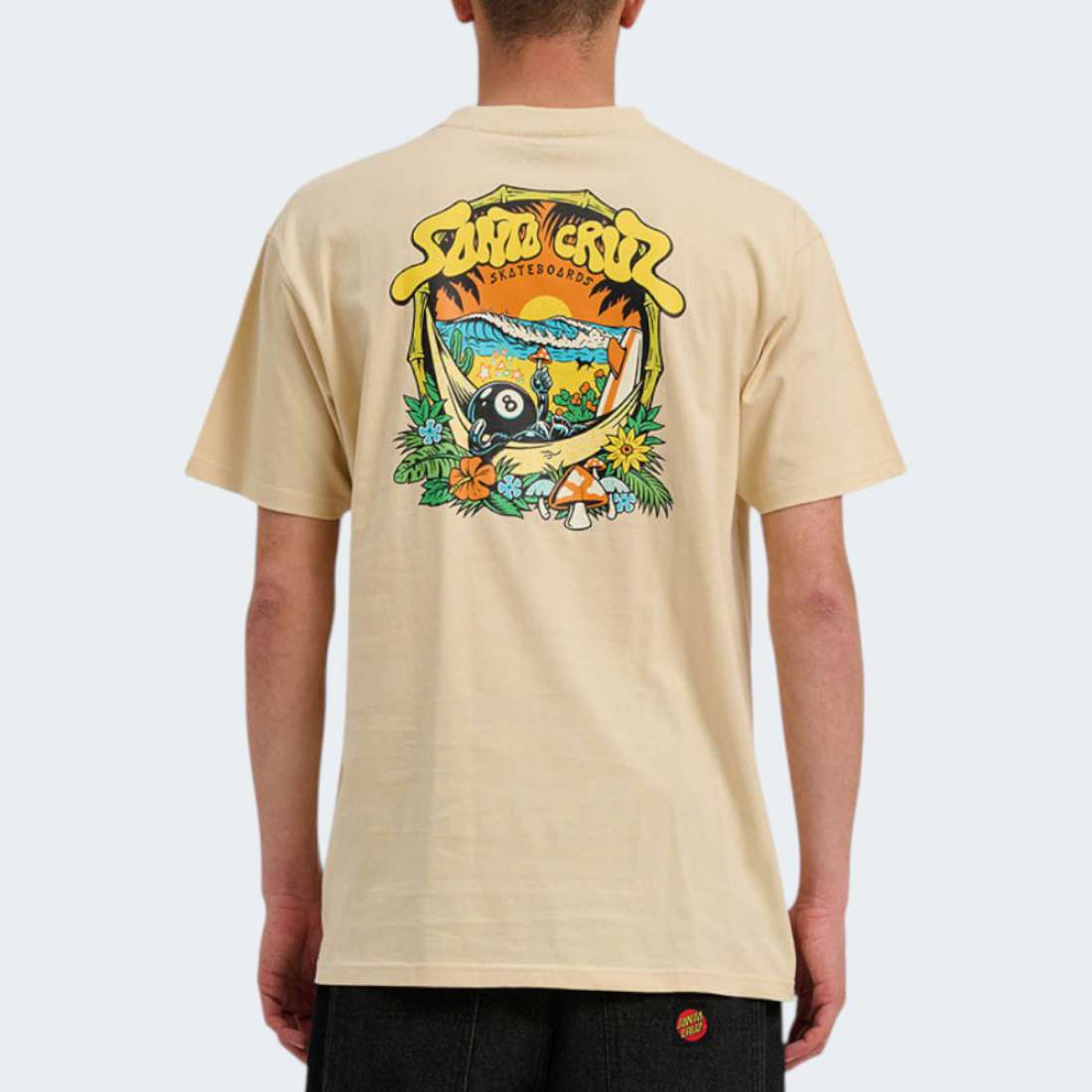 TSHIRT SANTA CRUZ WINKOWSKI 8BALLER TRIP BLOND WOOD