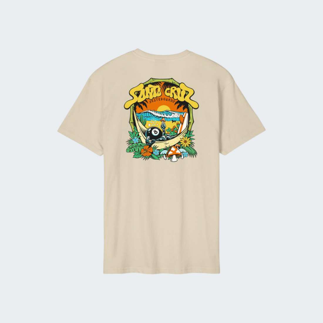 TSHIRT SANTA CRUZ WINKOWSKI 8BALLER TRIP BLOND WOOD