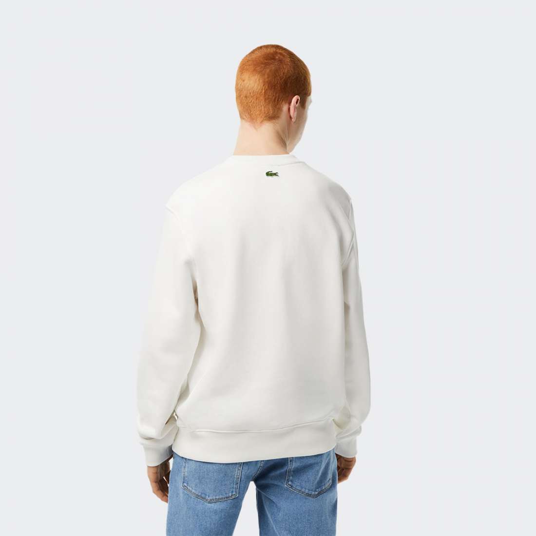 SWEATSHIRT LACOSTE SH0254 FLOUR/GREEN