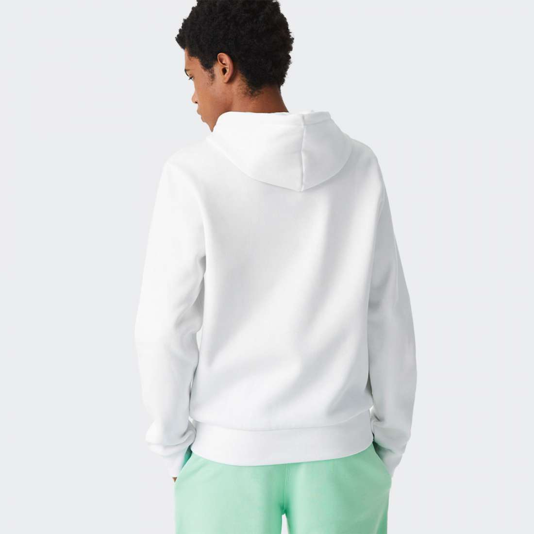 HOODIE LACOSTE SH9623 WHITE