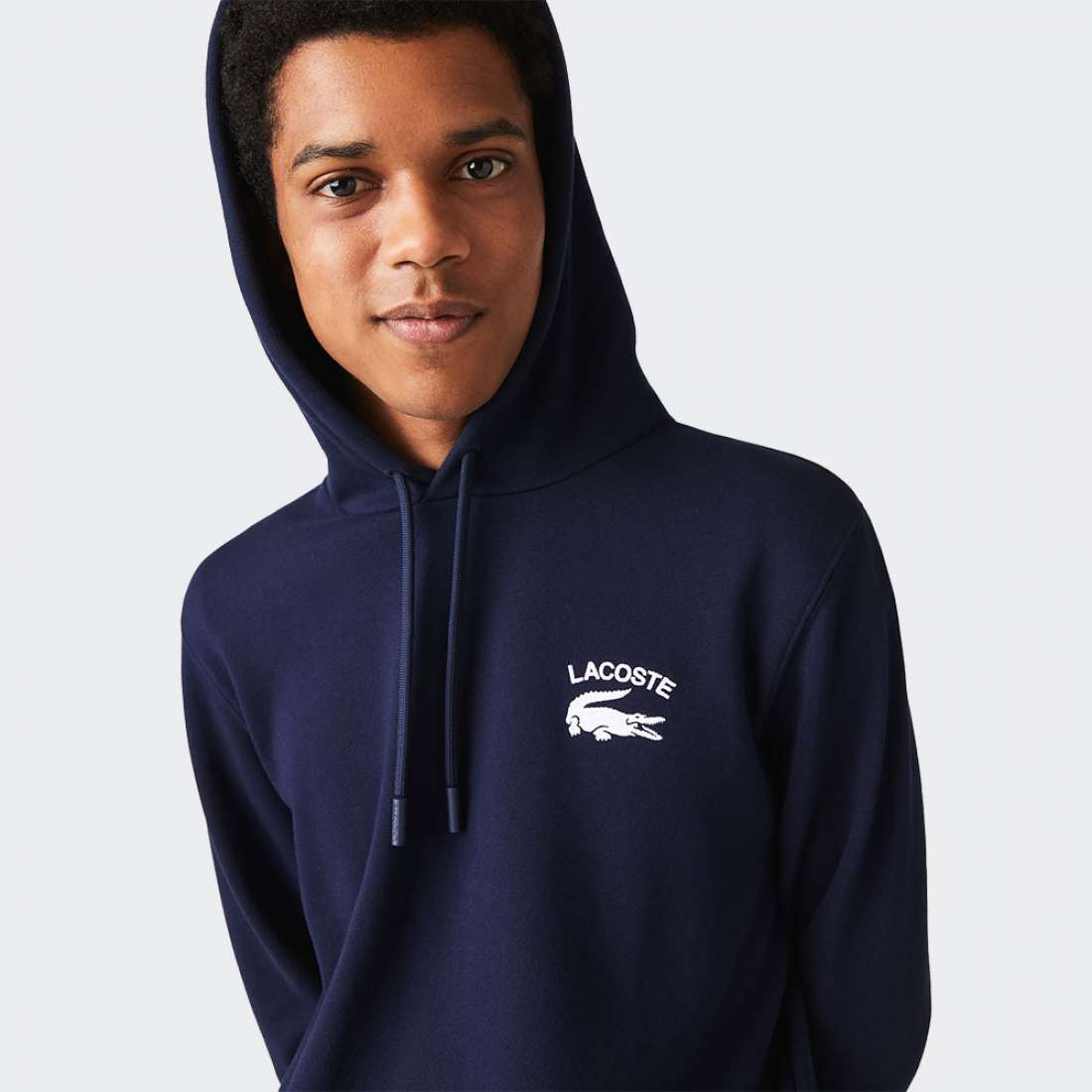 HOODIE LACOSTE SH9660 NAVY BLUE