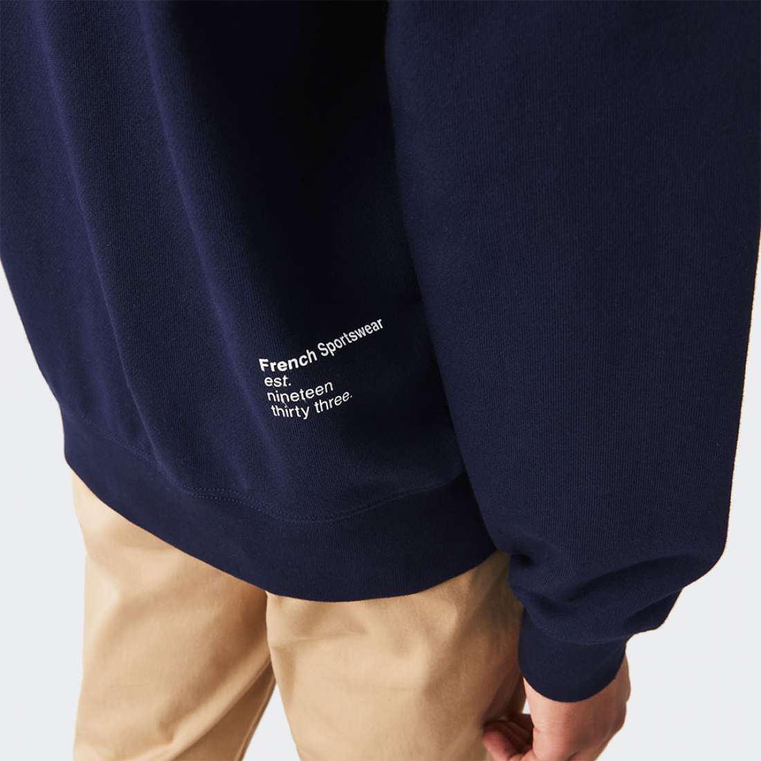 HOODIE LACOSTE SH9660 NAVY BLUE