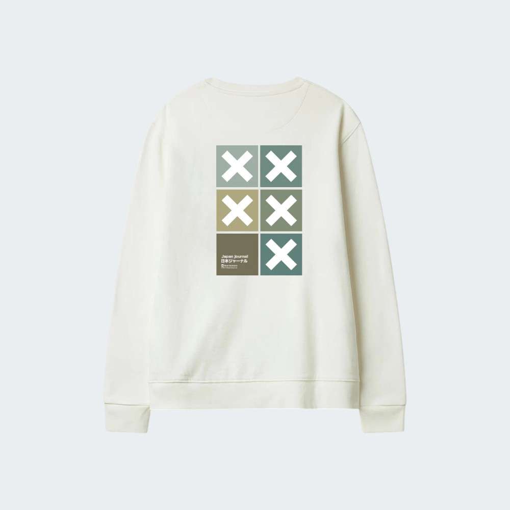 SWEATSHIRT BLUE BANANA SQUARE
