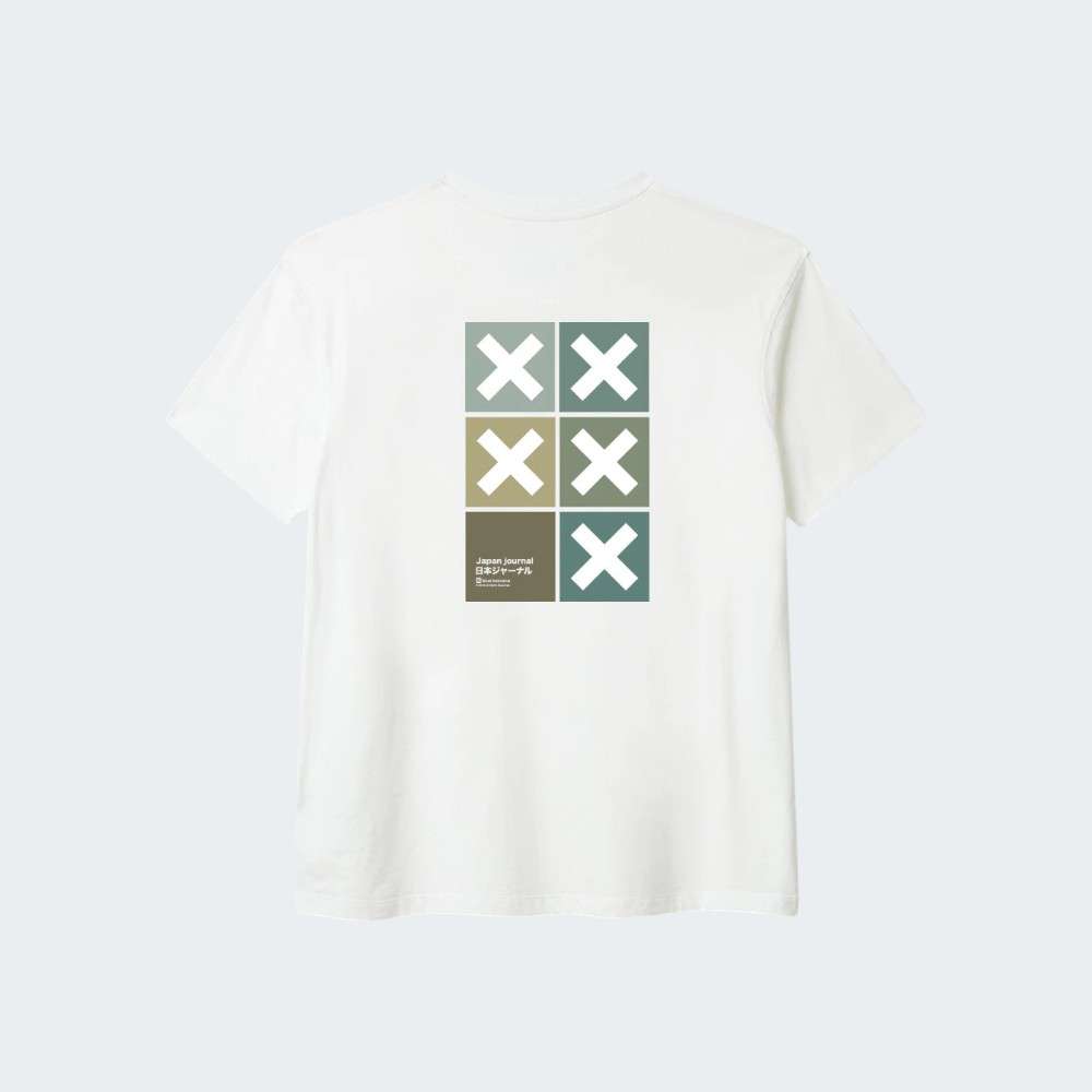 TSHIRT BLUE BANANA SQUARE