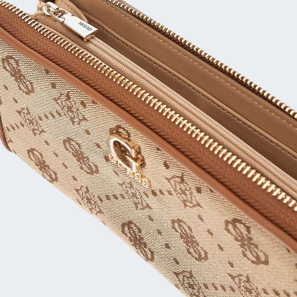 CARTEIRA GUESS NEDA LATTE LOGO