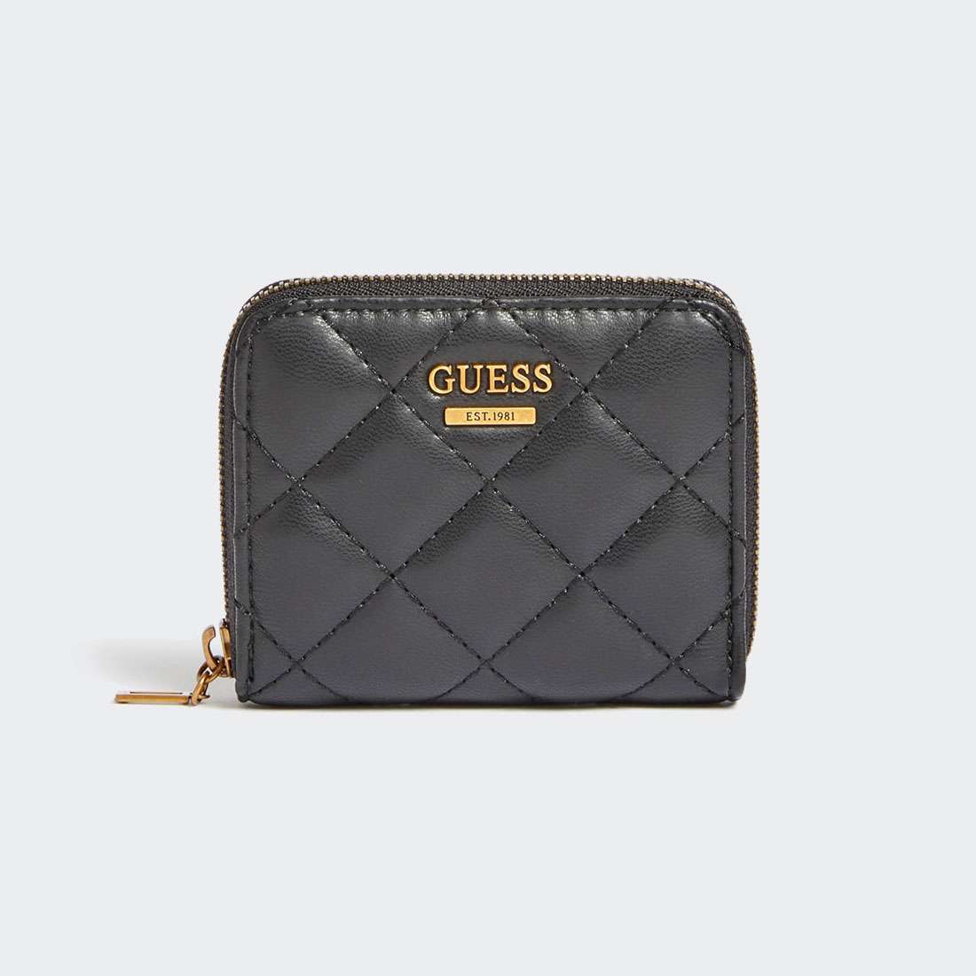 CARTEIRA GUESS CESSILY SLG SMALL ZIP AROUND BLACK