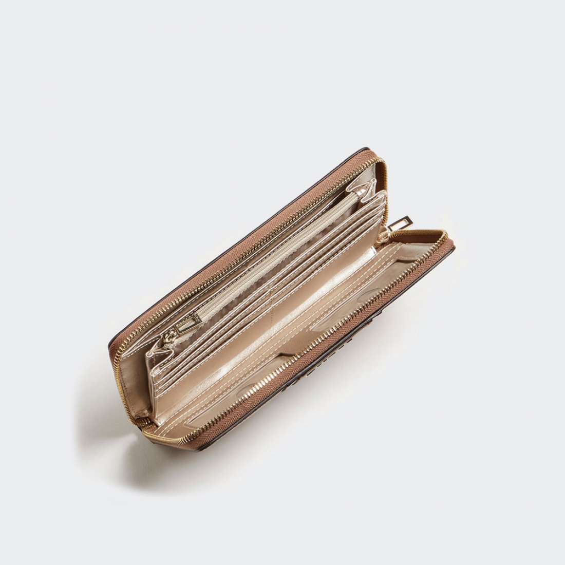 CARTEIRA GUESS CATHLEEN SLG CHEQUE ORGANIZER BROWN