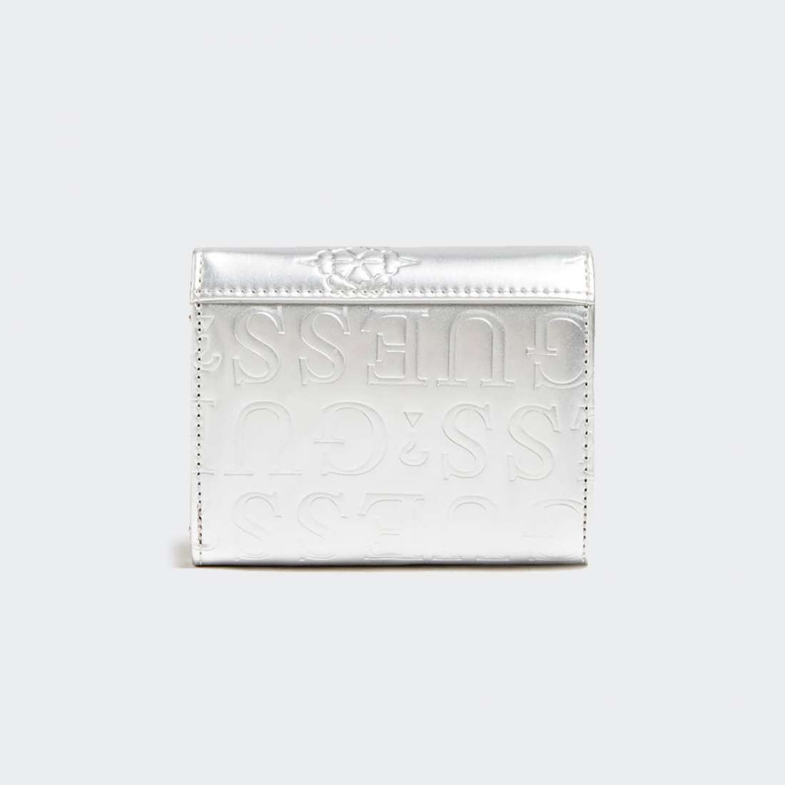 CARTEIRA GUESS KAYLYN SLG SMALL TRIFOLD SILVER