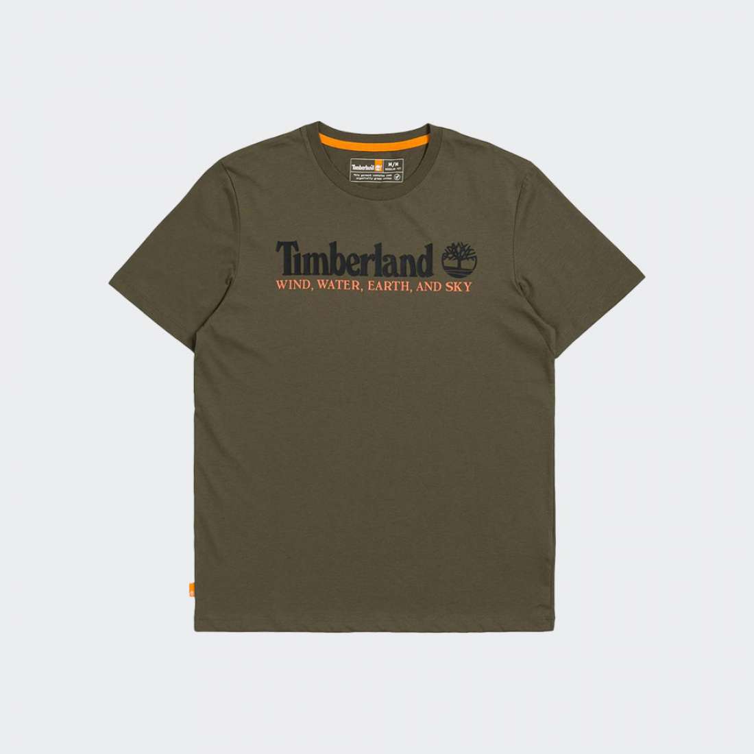 T SHIRT TIMBERLAND WIND, WATER, EARTH AND SKY DARK OLIVE
