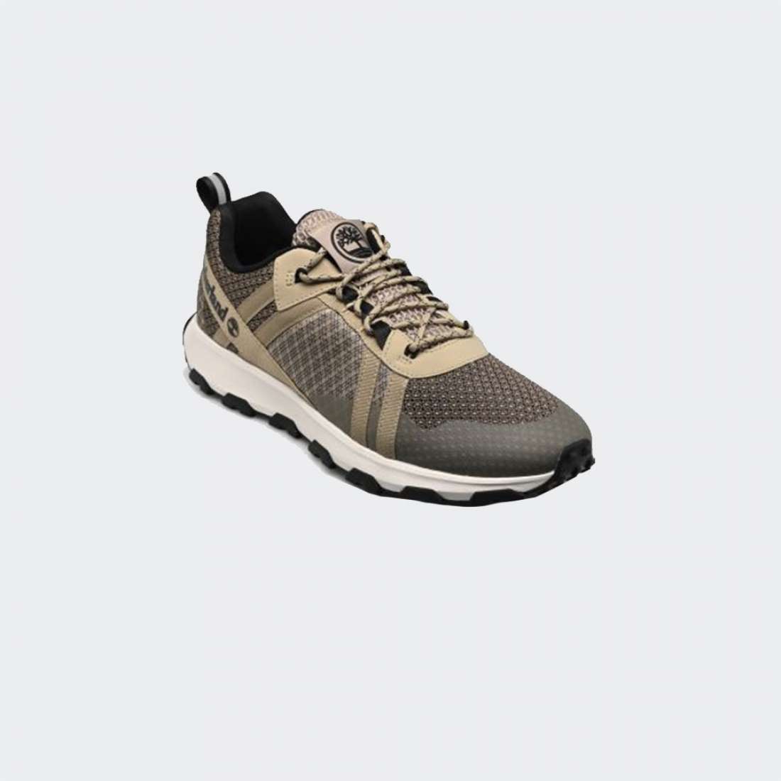 TIMBERLAND WINSOR TRAIL LOW LACE UP SNEAKER LIGHT BROWN MESH