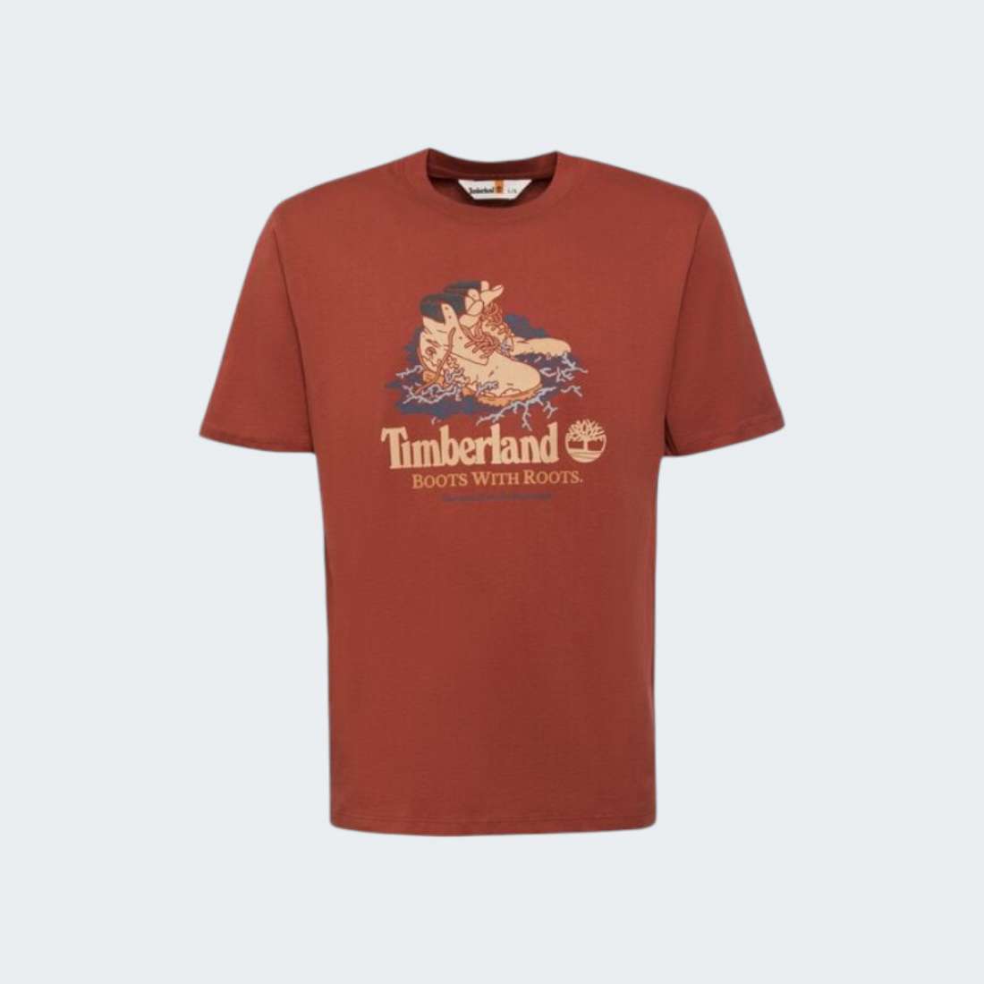 TSHIRT TIMBERLAND FRONT BOOT GRAPHIC DARK RED