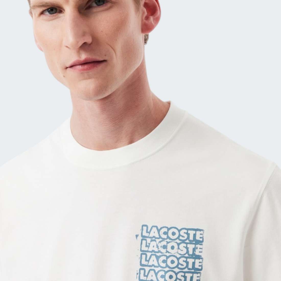 T-SHIRT LACOSTE FLOUR/LIMENSTON