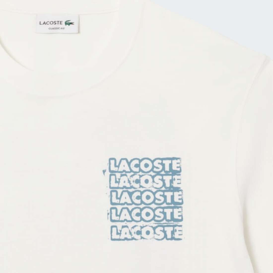 T-SHIRT LACOSTE FLOUR/LIMENSTON
