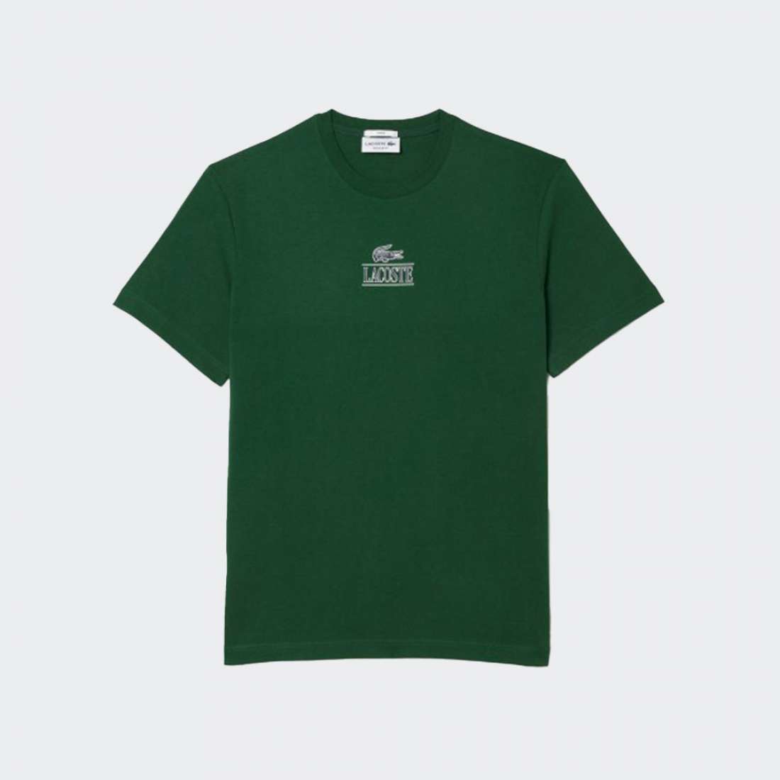 TSHIRT LACOSTE JERSEY BRANDED GREEN