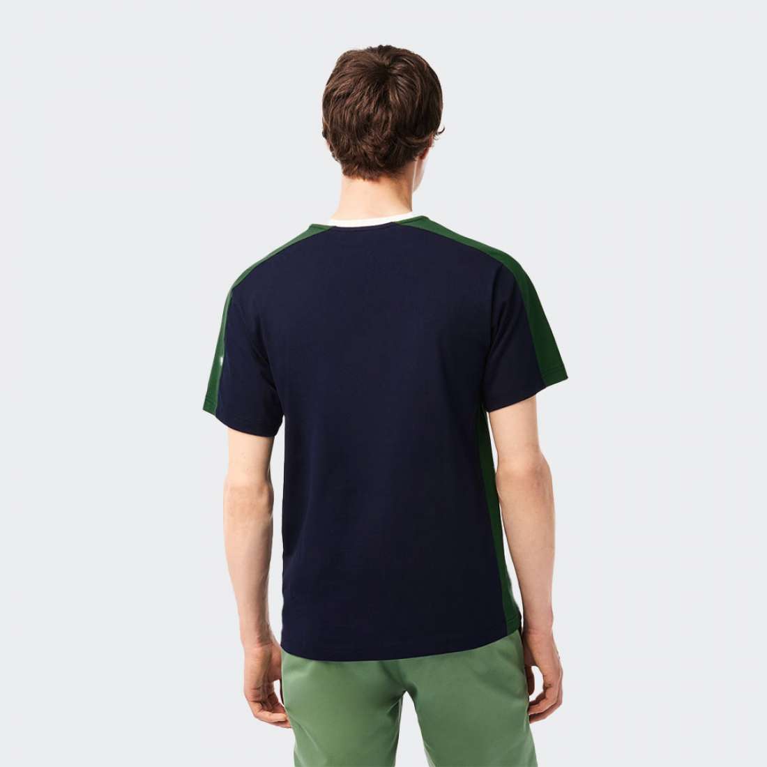 TSHIRT LACOSTE TH5607 YUN NAVY BLUE/GREEN