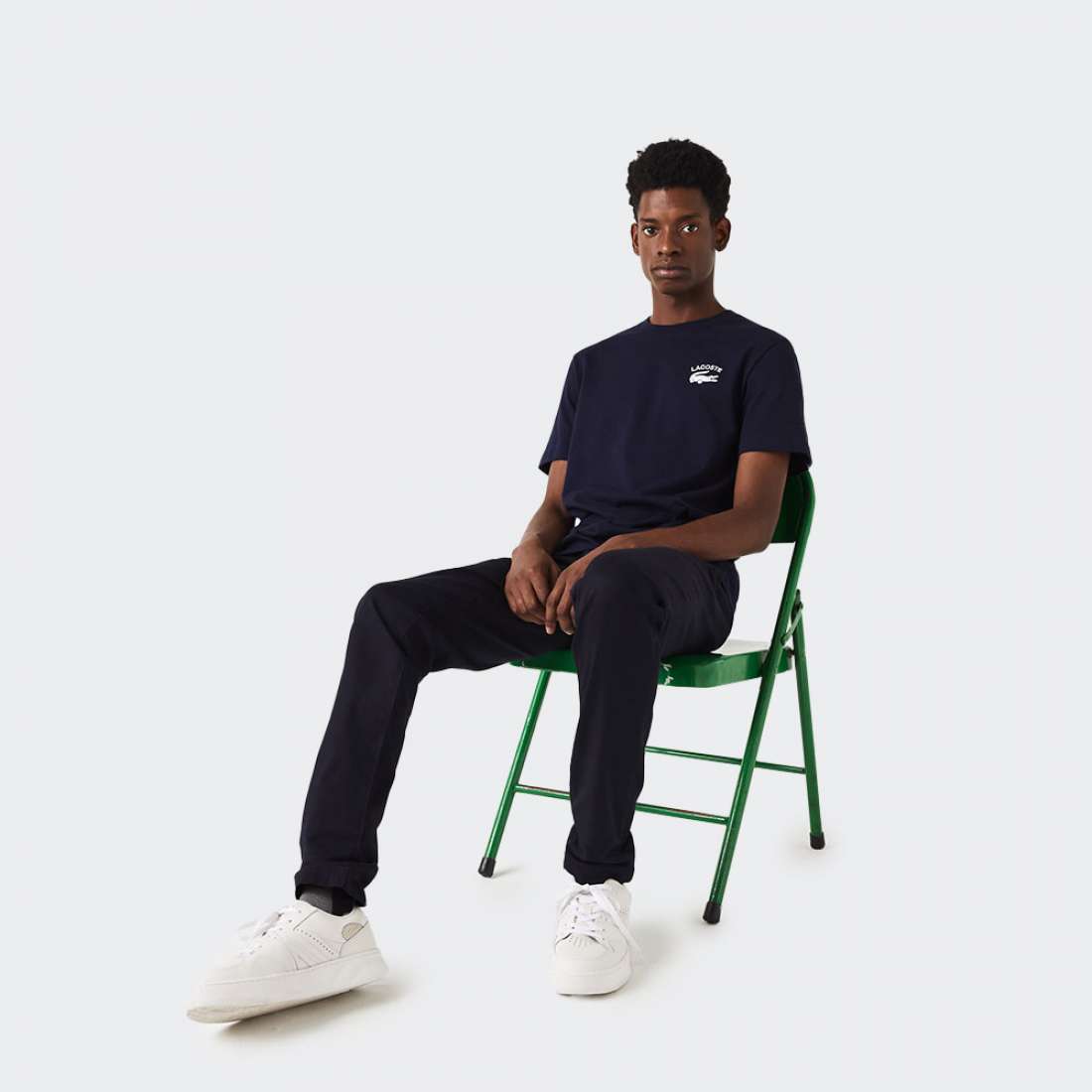 TSHIRT LACOSTE TH9665 NAVY BLUE